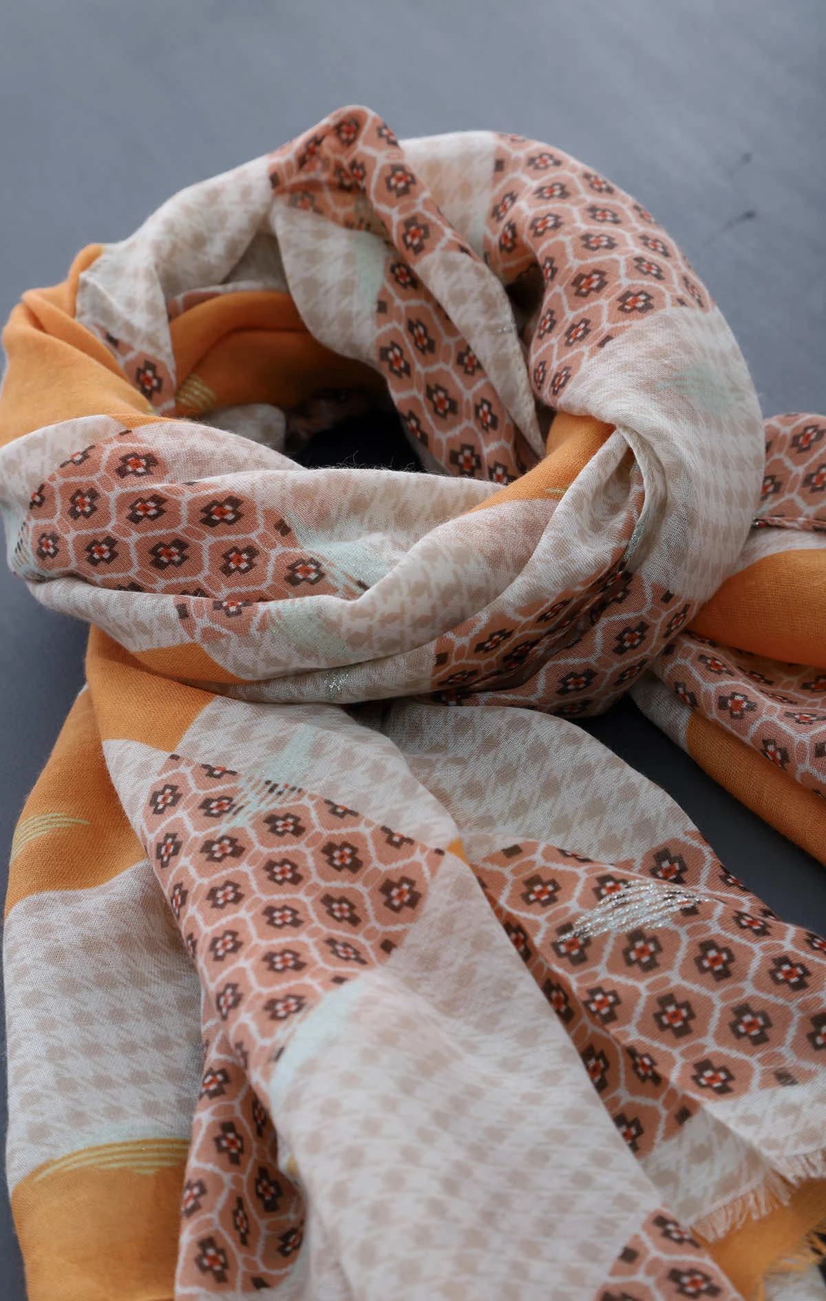 Trieste Scarf Orange 4 Trieste Scarf Orange - Image 2