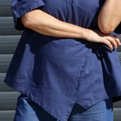 Annalee Hooded Linen Top Navy -Kitandkaboodal Store IMG 8881 47fd2ddf c8c6 4d85 965e f988af192ae6