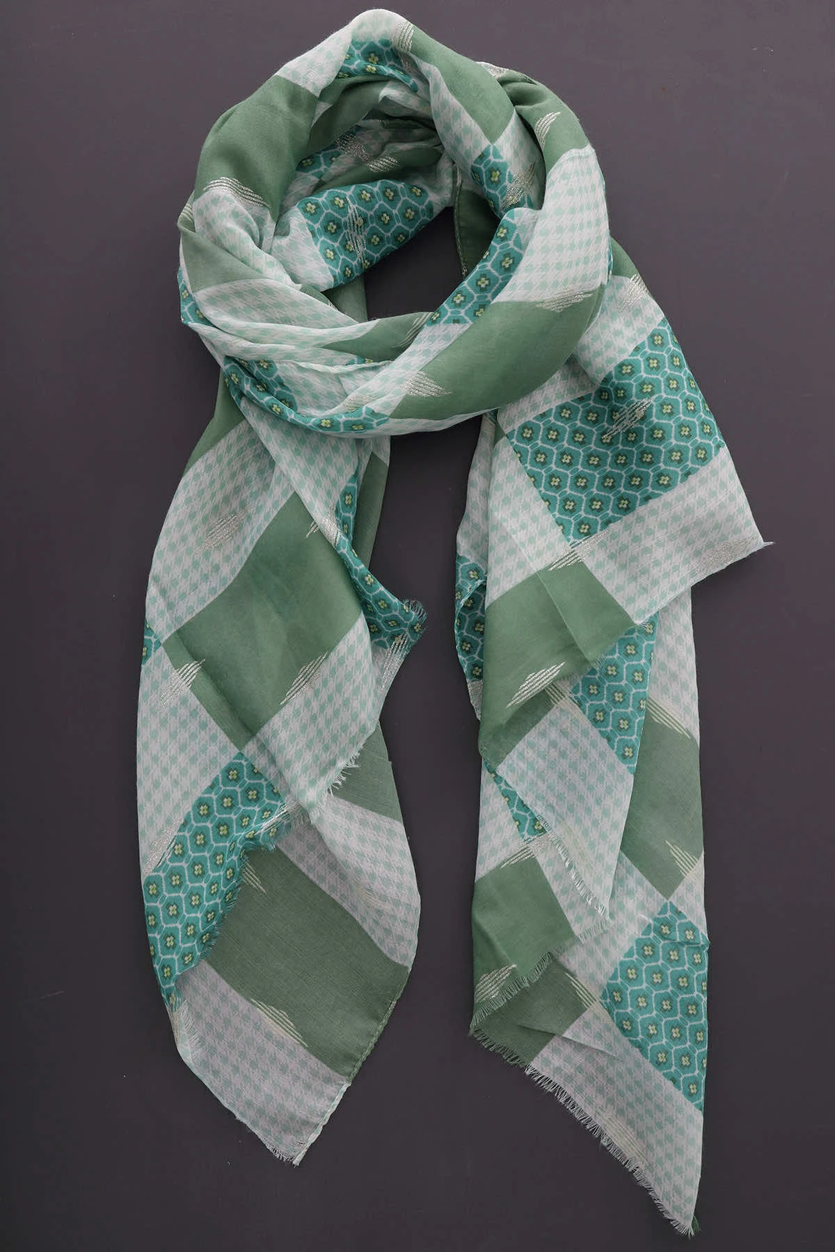 Trieste Scarf Green 3 Trieste Scarf Green