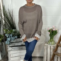 Aldeburgh Knit Top Mocha