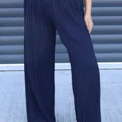 Emira Pleated Wide Leg Trousers Navy 10 Emira Pleated Wide Leg Trousers Navy -Kitandkaboodal Store IMG 8900 09007466 51ad 441c 9bcc bd06845aad89