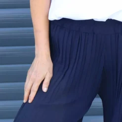 Emira Pleated Wide Leg Trousers Navy 11 Emira Pleated Wide Leg Trousers Navy -Kitandkaboodal Store IMG 8904 1690ea01 0ef6 4dda 8764 e17e6521b863