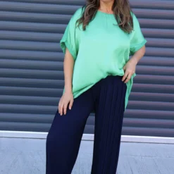 Emira Pleated Wide Leg Trousers Navy 13 Emira Pleated Wide Leg Trousers Navy -Kitandkaboodal Store IMG 8914 5a432caa 540b 4f62 97b2 e4be1391a52c