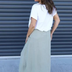 Darana Linen Skirt Light Khaki 9 Darana Linen Skirt Light Khaki -Kitandkaboodal Store IMG 8952 8618bb3a 5b10 440a a33e 438ef8b20532