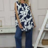 Clarenza Print Top Navy -Kitandkaboodal Store IMG 8958 ce2113f1 2f42 4198 8578 ab935def0dbe