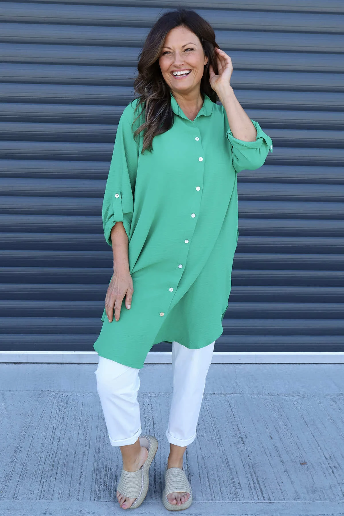 Vivianne Shirt Emerald 4 Vivianne Shirt Emerald - Image 2