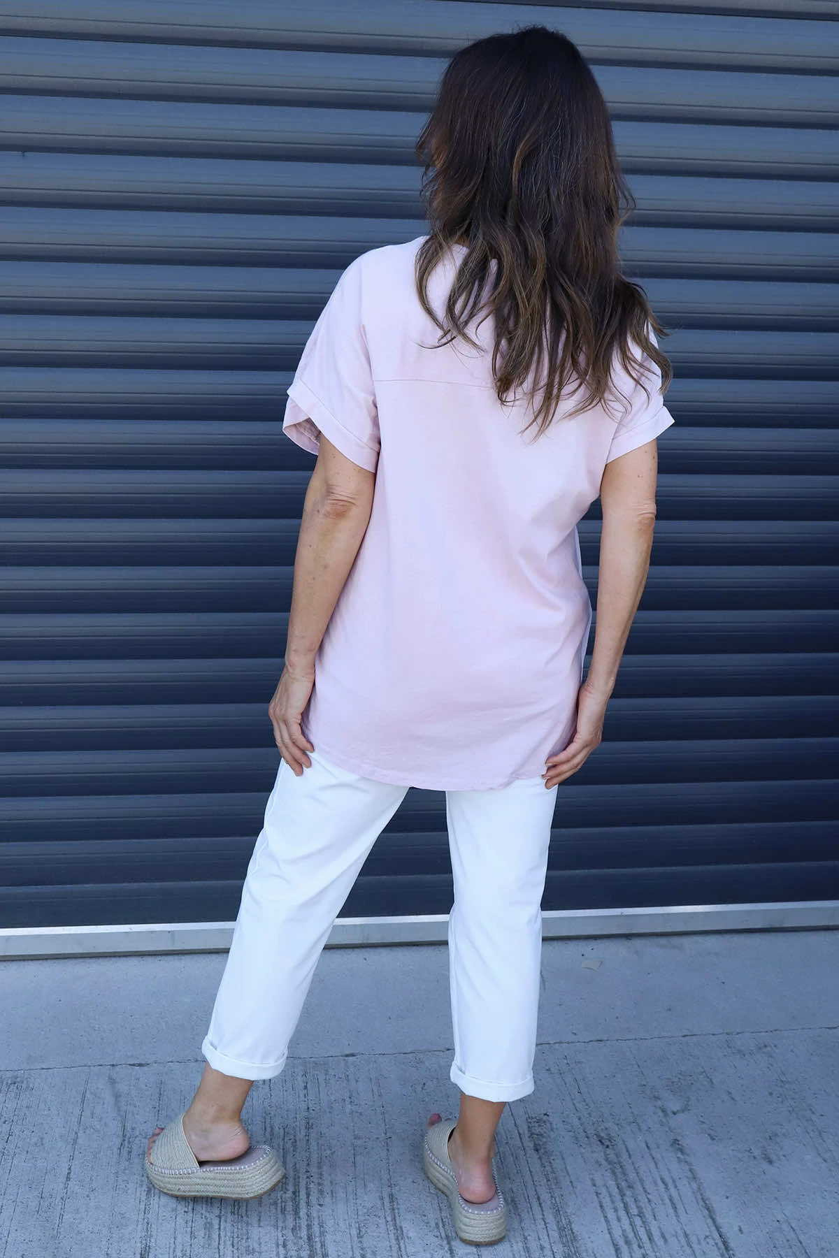 Jana Crochet Detail Cotton Top Pink 6 Jana Crochet Detail Cotton Top Pink - Image 4