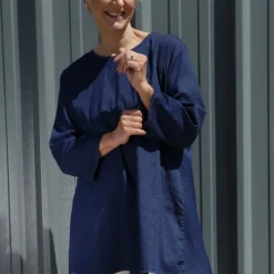 Lulu Denim Tunic Dark Denim -Kitandkaboodal Store IMG 9034 e7b6bb08 3161 409a bc19 787c74303b70