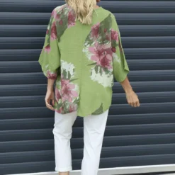 Isolde Floral Print Linen Top Olive 9 Isolde Floral Print Linen Top Olive -Kitandkaboodal Store IMG 9054 a1466acb 2b65 48ac 9c46 ec62738f78ae