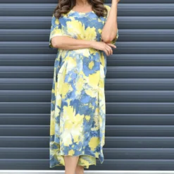 Giulia Print Dress Yellow