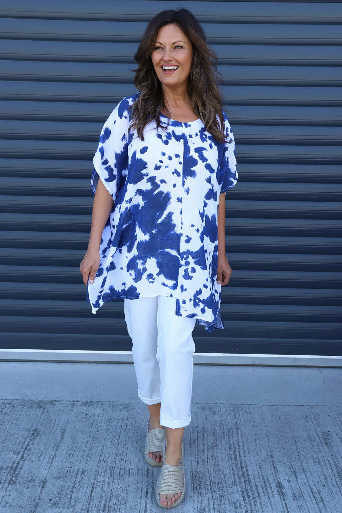 Naima Print Top White 3 Naima Print Top White