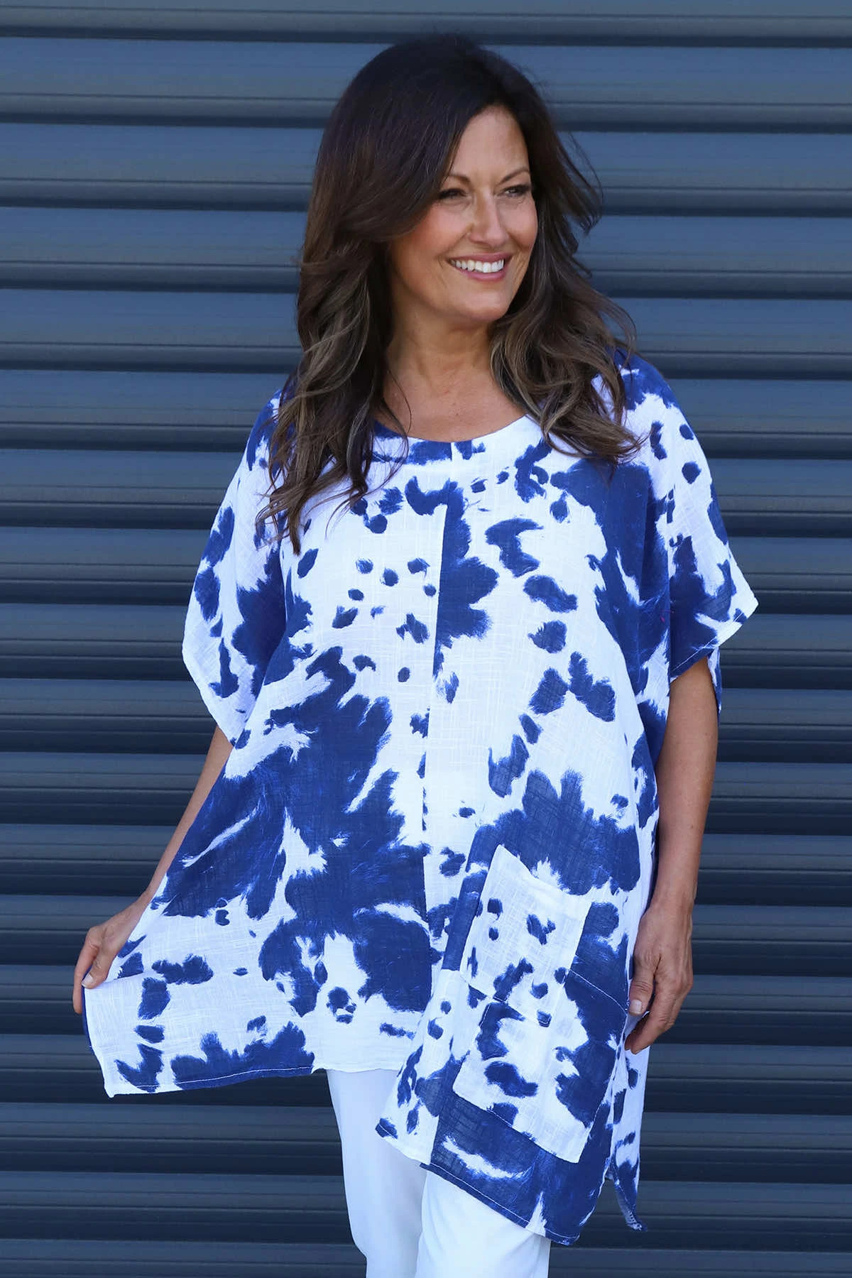 Naima Print Top White 4 Naima Print Top White - Image 2