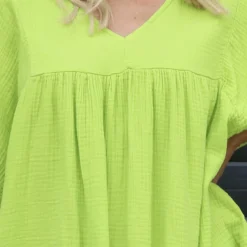 Ravello Crinkle Cotton Top Lime 8 Ravello Crinkle Cotton Top Lime -Kitandkaboodal Store IMG 9083 9785be56 3f45 4c43 b0d9 0a871140783c