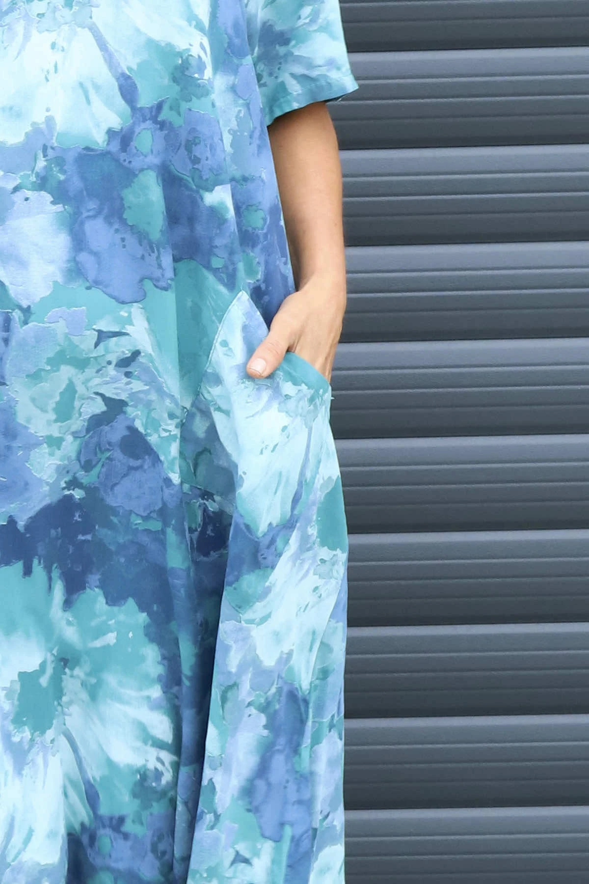 Giulia Print Dress Jade 5 Giulia Print Dress Jade - Image 3