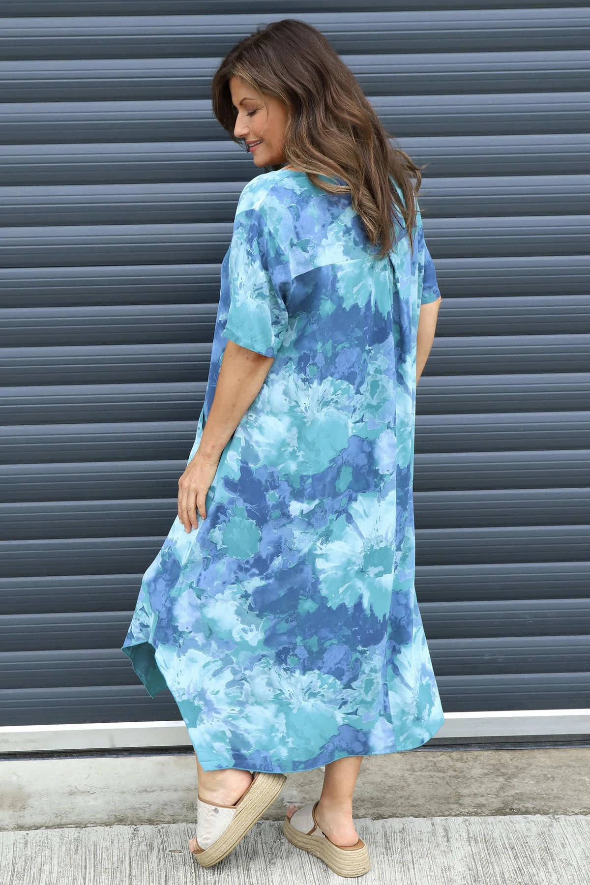 Giulia Print Dress Jade 6 Giulia Print Dress Jade - Image 4