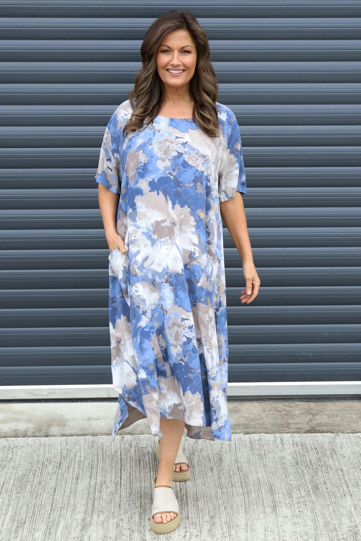 Giulia Print Dress Mocha 3 Giulia Print Dress Mocha