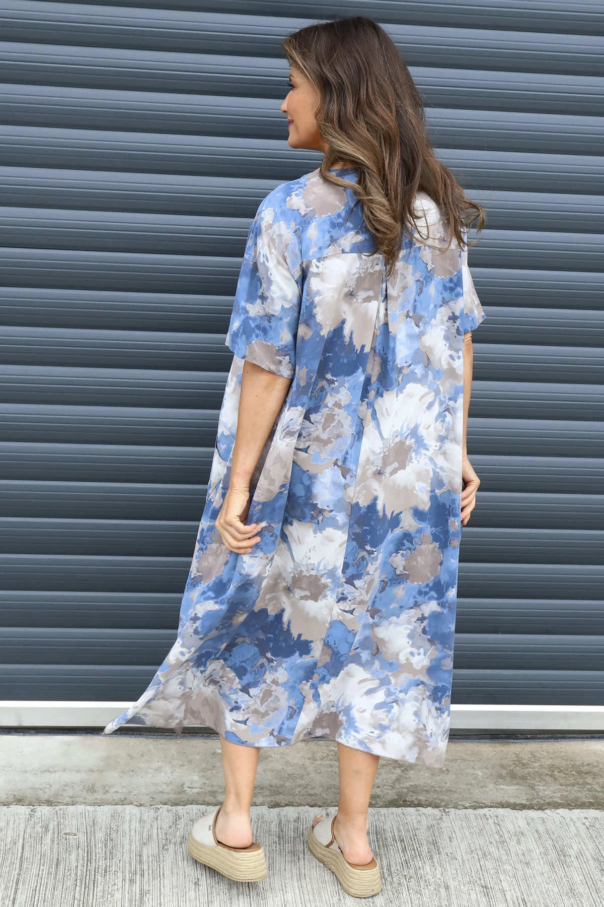 Giulia Print Dress Mocha 6 Giulia Print Dress Mocha - Image 4