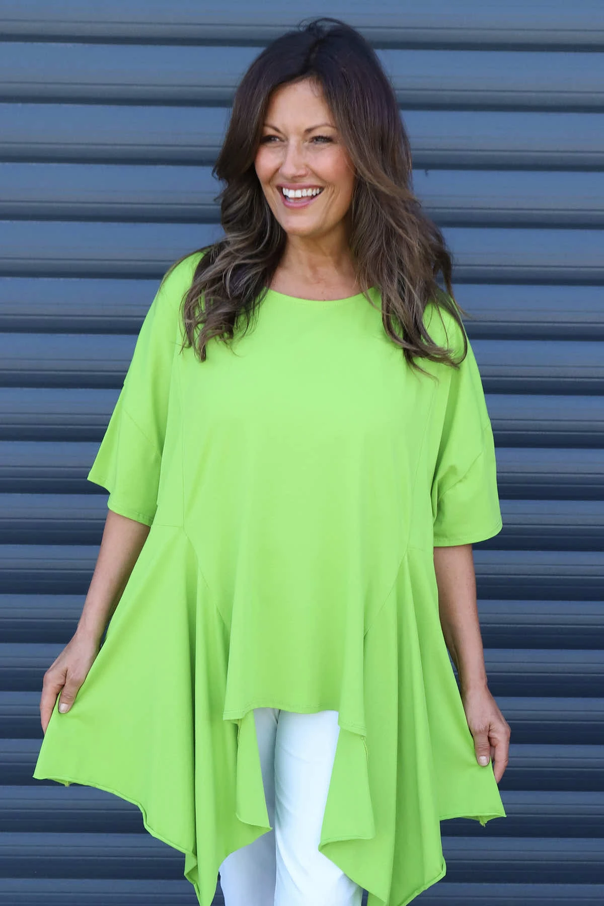 Lini Cotton Top Green 4 Lini Cotton Top Green - Image 2