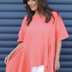 Lini Cotton Top Orange