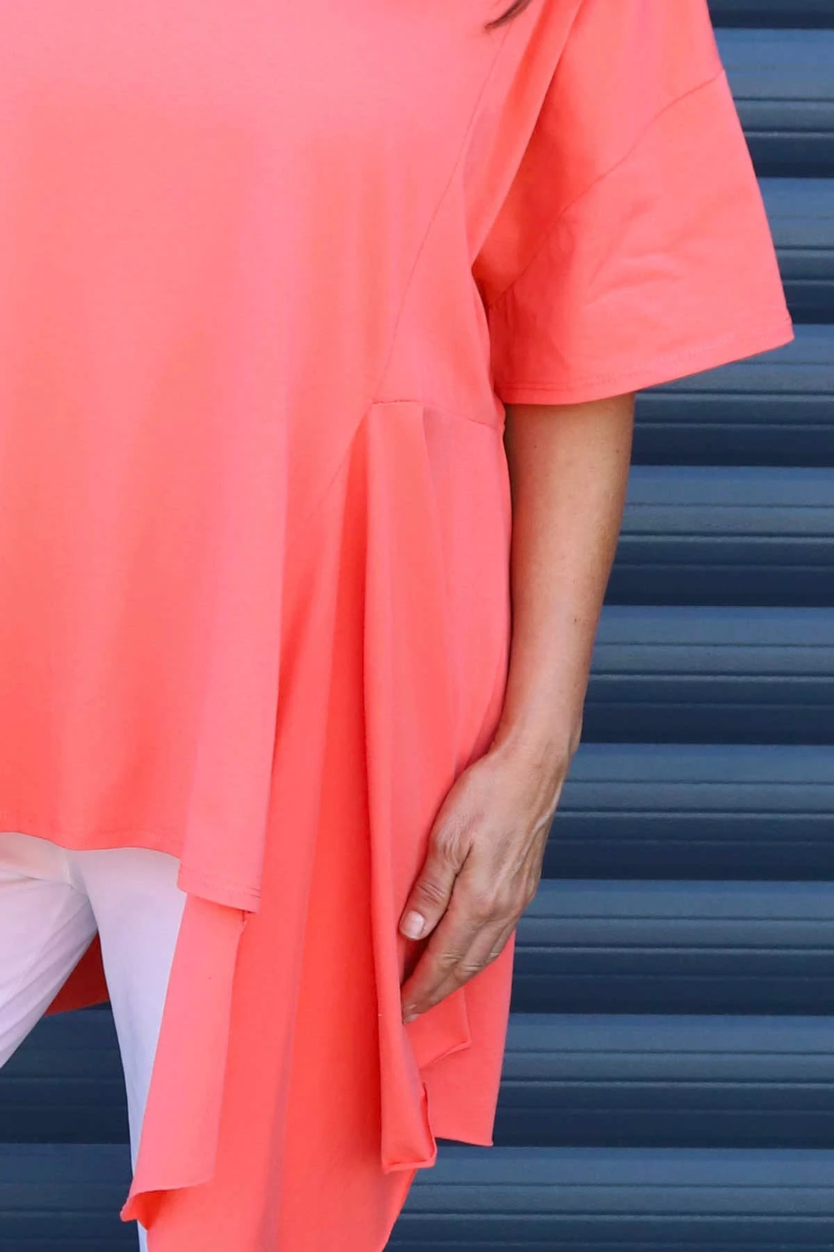 Lini Cotton Top Orange 5 Lini Cotton Top Orange - Image 3