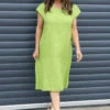 Mabel Cap Sleeve Linen Dress Olive -Kitandkaboodal Store IMG 9174 0e175b86 4299 4719 a888 85d5432baf14