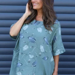 Floria Print Cotton Top Khaki 8 Floria Print Cotton Top Khaki -Kitandkaboodal Store IMG 9188 1e704e13 0047 45dc bc69 2b5d4cd19036