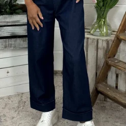 Darlene Lightweight Wide Leg Trousers Dark Denim 8 Darlene Lightweight Wide Leg Trousers Dark Denim -Kitandkaboodal Store IMG 9216 e35efa34 b002 44ed b597 7dc0140e8760