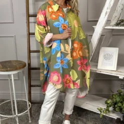 Macie Floral Shirt Khaki 8 Macie Floral Shirt Khaki -Kitandkaboodal Store IMG 9222 af8be5b3 2672 4719 bf1c 6dfc43f565f9