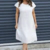 Mabel Cap Sleeve Linen Dress Stone 1 Mabel Cap Sleeve Linen Dress Stone -Kitandkaboodal Store IMG 9224 914895b7 9746 422a a97d 10774f889c01