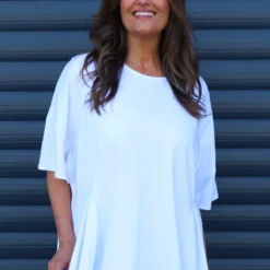 Lini Cotton Top White