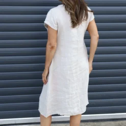 Mabel Cap Sleeve Linen Dress Stone 9 Mabel Cap Sleeve Linen Dress Stone -Kitandkaboodal Store IMG 9235 e4744e76 f5b1 4fd6 a015 08c152dbaf93