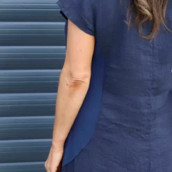 Mabel Cap Sleeve Linen Dress Navy 8 Mabel Cap Sleeve Linen Dress Navy -Kitandkaboodal Store IMG 9256 8dc51a8f 0622 4fd6 933b 3d7fda433237