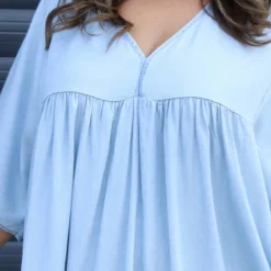 Dolores V-Neck Dress Light Denim 8 Dolores V-Neck Dress Light Denim -Kitandkaboodal Store IMG 9293 cc928f1c a3e8 4499 920f 19ca6bd2544f