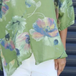 Isolde Botanical Print Linen Top Olive 8 Isolde Botanical Print Linen Top Olive -Kitandkaboodal Store IMG 9438 89e70f2f 3647 43a5 a487 c673469eaf50