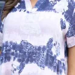 Erminia V-Neck Print Cotton Tunic Pink 8 Erminia V-Neck Print Cotton Tunic Pink -Kitandkaboodal Store IMG 9446 162ac798 c8bf 45c8 837f a61cb66c8e6d