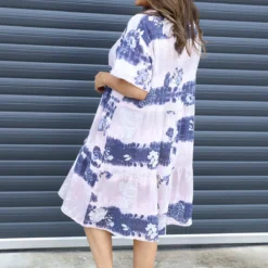 Erminia V-Neck Print Cotton Tunic Pink 9 Erminia V-Neck Print Cotton Tunic Pink -Kitandkaboodal Store IMG 9449 9b149582 e30c 46bd bec7 6588189c1dde