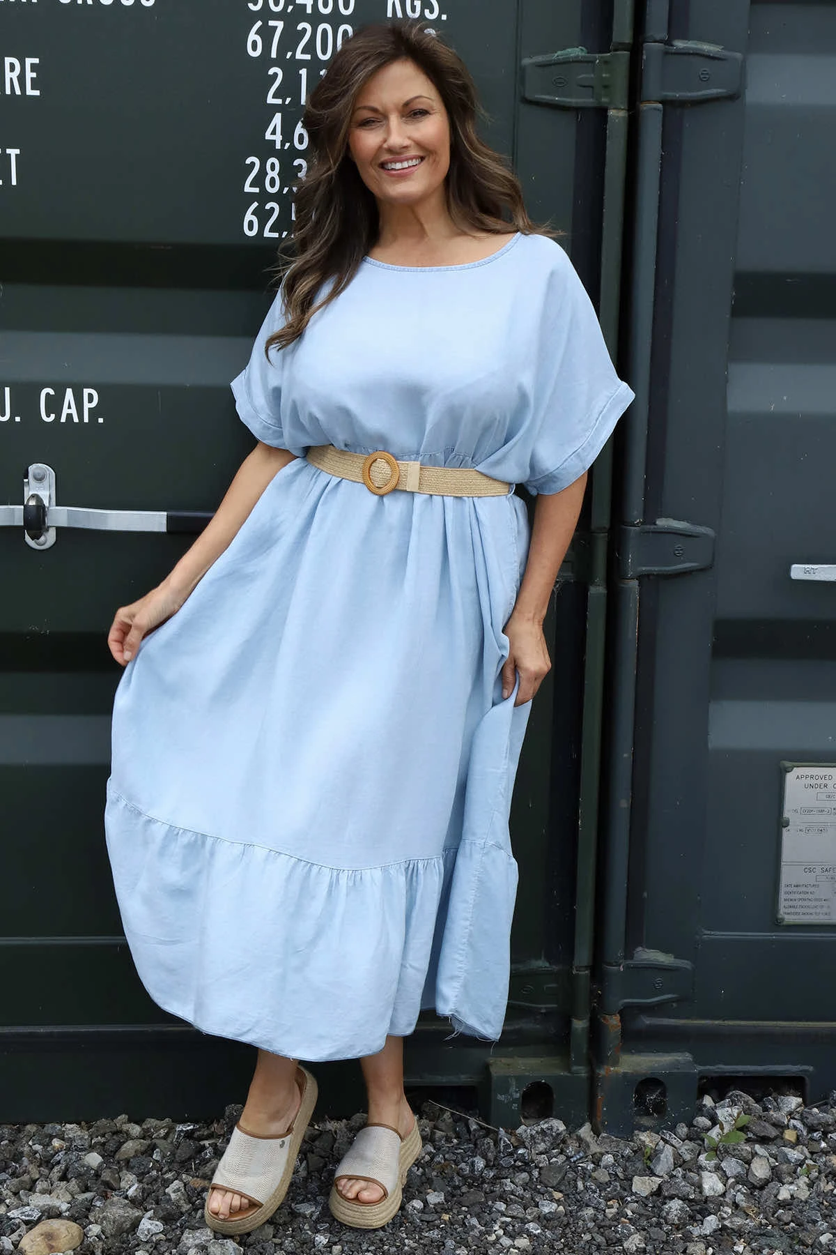 Bernice Belt Detail Denim Dress Light Denim 3 Bernice Belt Detail Denim Dress Light Denim