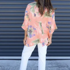 Isolde Botanical Print Linen Top Orange -Kitandkaboodal Store IMG 9497 f484f36d 715b 4035 81de 6996c3d2f5c1