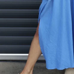 Cesca Strap Linen Dress Powder Blue -Kitandkaboodal Store IMG 9507 36a68fbe 2221 4979 a0a3 51a8c0d004a6