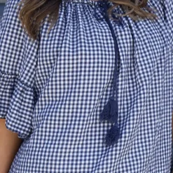 Mirella Gingham Top Navy 8 Mirella Gingham Top Navy -Kitandkaboodal Store IMG 9566 310d15b8 363a 4d9f 89b2 b0f031bdfaa7