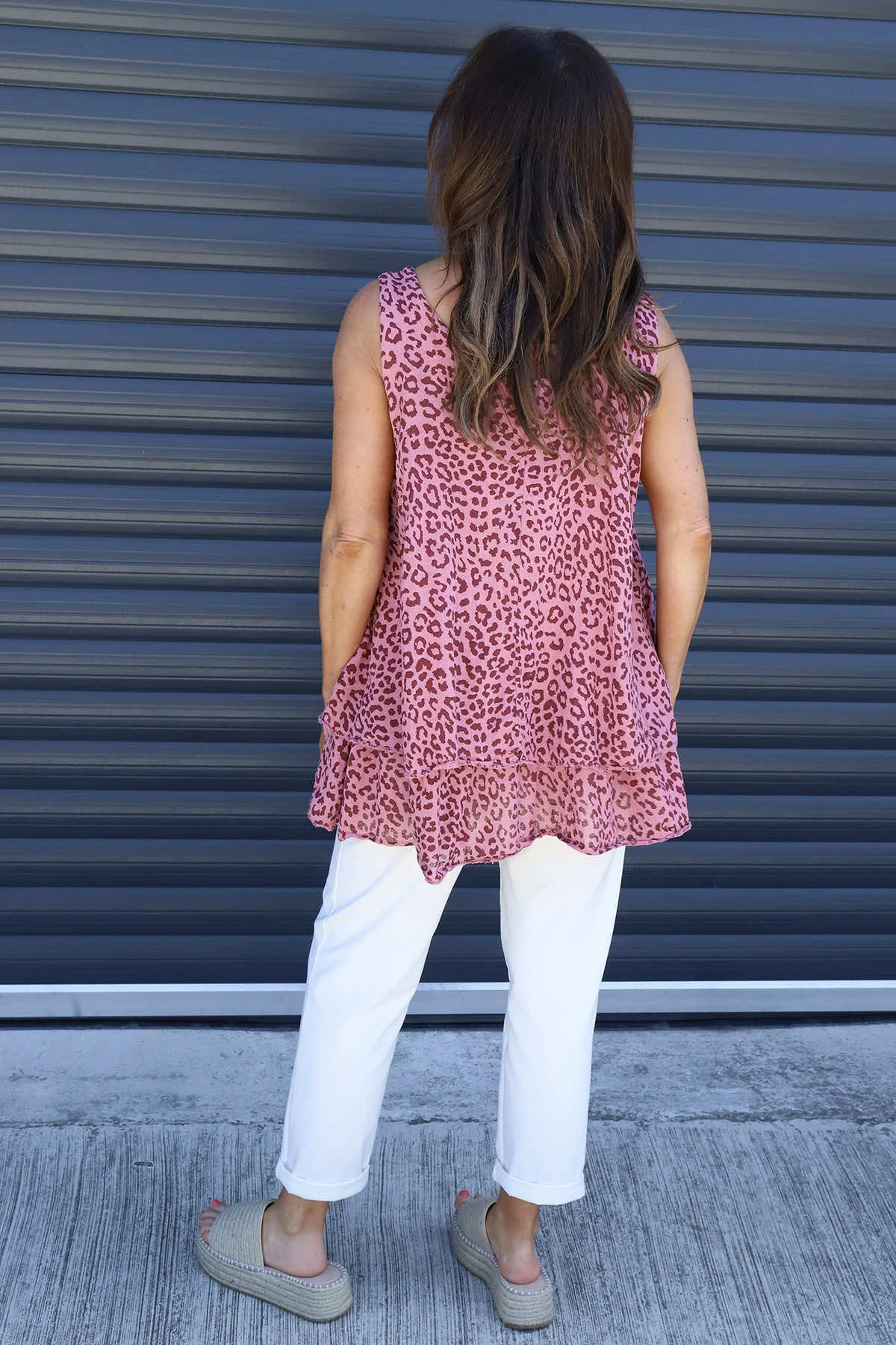 Anabella Leopard Print Sleeveless Top Grape 6 Anabella Leopard Print Sleeveless Top Grape - Image 4