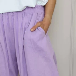 Ratana Linen Trousers Lilac -Kitandkaboodal Store IMG 9641 31380d65 f8d6 4fca 8f56 9c9d419c3821