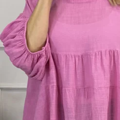 Bingham Tiered Cotton Top Fuchsia -Kitandkaboodal Store IMG 9677 19c536e7 78db 4cf6 9ec1 0cc63c8685c4