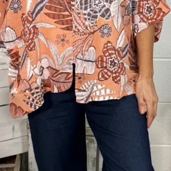 Isolde Print Linen Top Orange -Kitandkaboodal Store IMG 9684 26278fa9 50fc 448d 8425 b13f514bf081