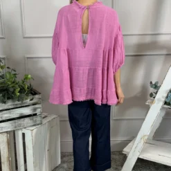 Bingham Tiered Cotton Top Fuchsia -Kitandkaboodal Store IMG 9688 8d774550 796d 4834 ae1d 1ed3575770dc