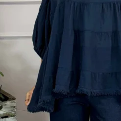 Bingham Tiered Cotton Top Navy 8 Bingham Tiered Cotton Top Navy -Kitandkaboodal Store IMG 9692 4dc8d630 6aea 4d33 9469 2f7cd4274500