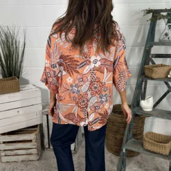 Isolde Print Linen Top Orange -Kitandkaboodal Store IMG 9709 ae629eb4 d1b6 4193 b23a d896f72fbfcf