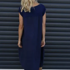 Cyrilla Linen Dress Navy 9 Cyrilla Linen Dress Navy -Kitandkaboodal Store IMG 9761 75b3c5a4 c41e 4e91 a10d 15a14d4cc13f