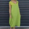 Cyrilla Linen Dress Green -Kitandkaboodal Store IMG 9767 7d2ef47d 0696 48db 815d 62c8507debab