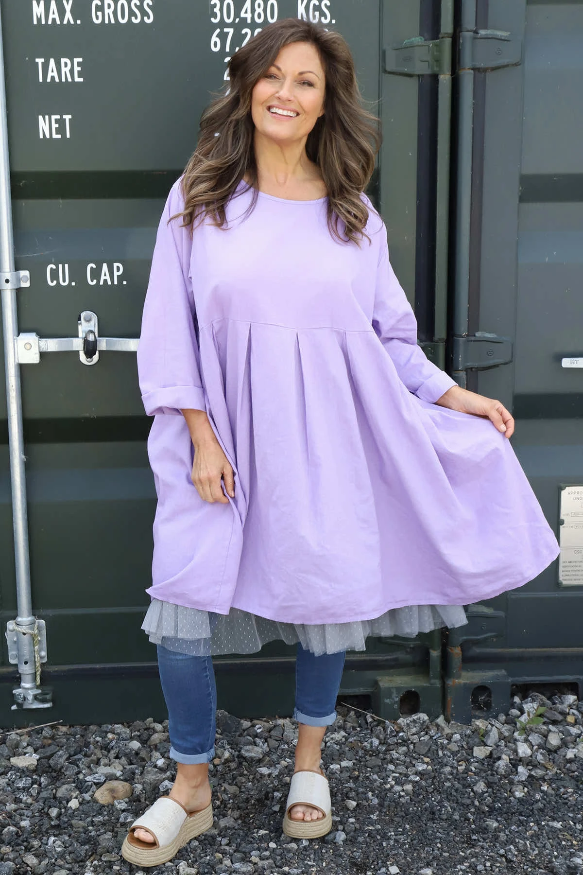 Zouch Linen Dress Lilac 3 Zouch Linen Dress Lilac